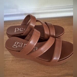 Pristine condition Pedro Garcia Platform Leather Sandals 6/36